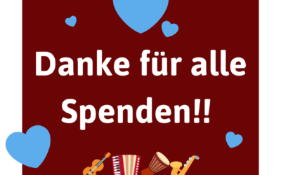 Danke für Eure Musikraum-Spenden!